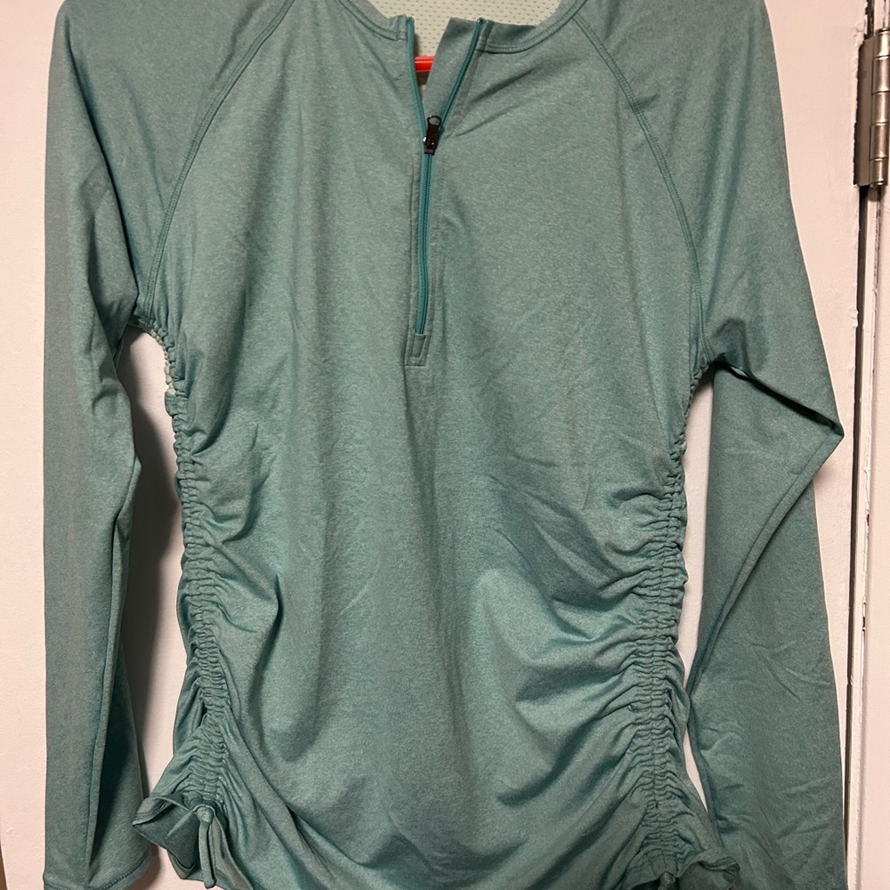 Women's Teal Calia Rash Guard